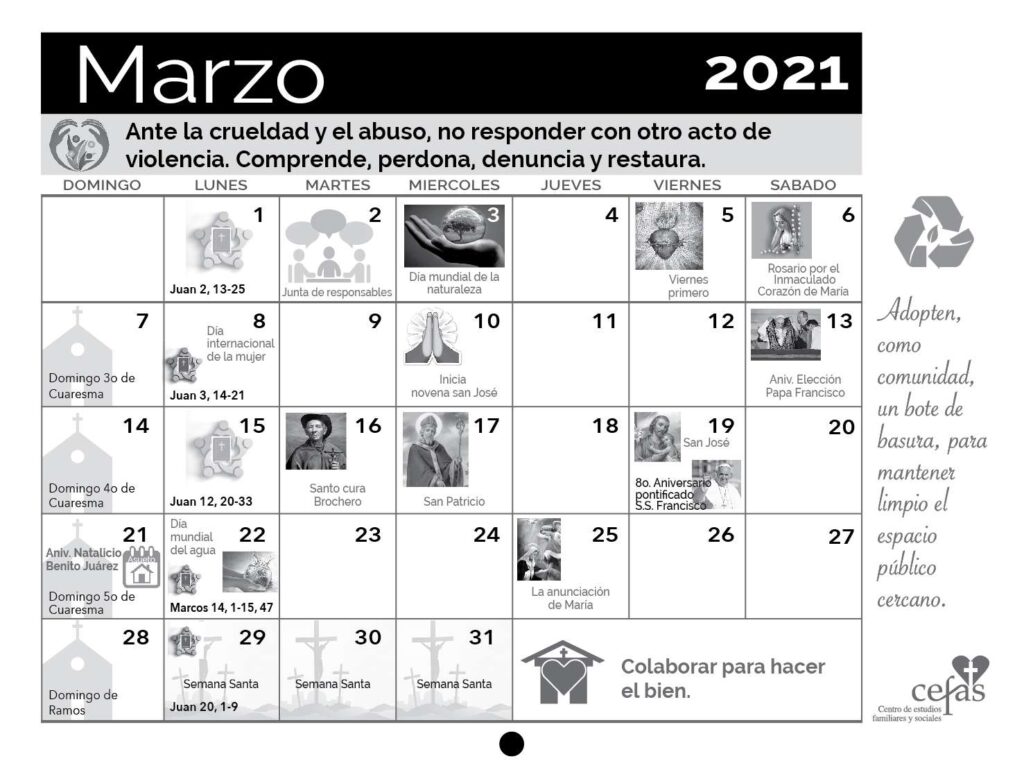 agenda marzo