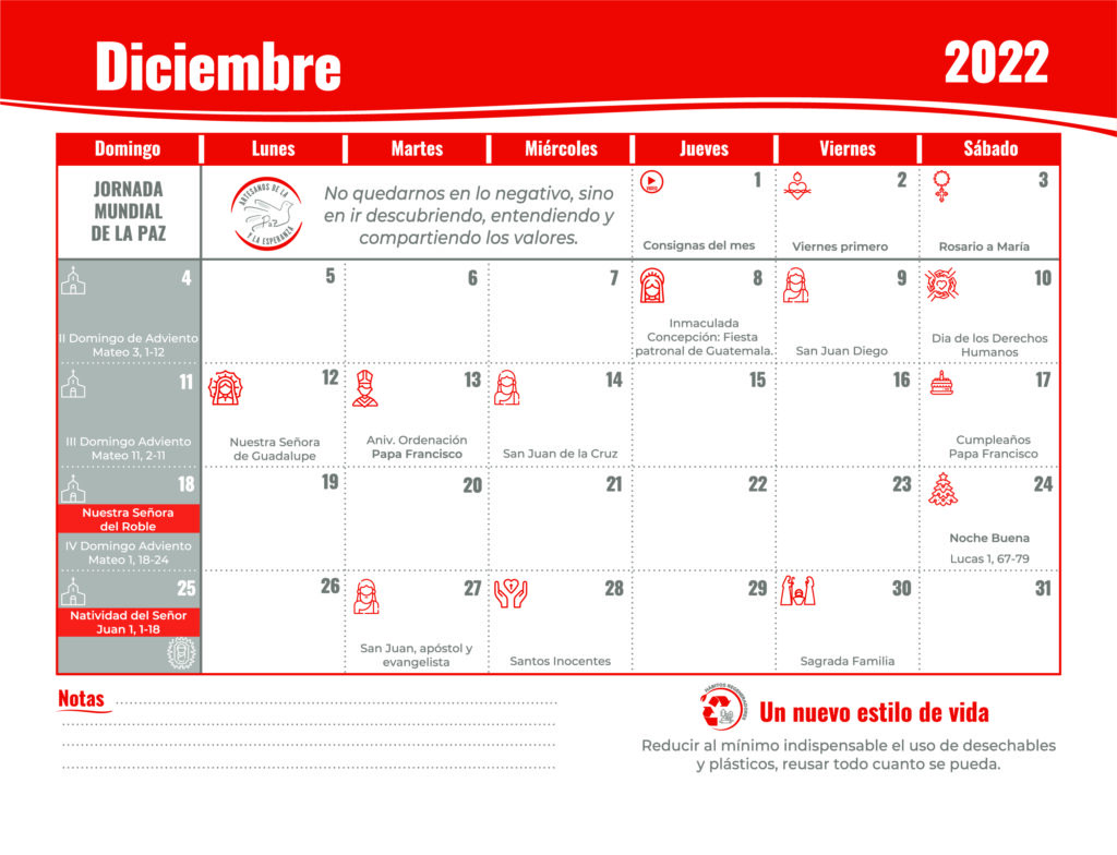 Agenda Diciembre CEFAS