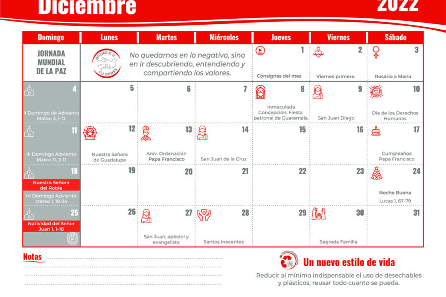 Agenda Diciembre CEFAS