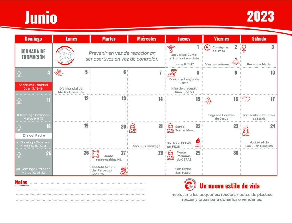 Agenda JUNIO CEFAS