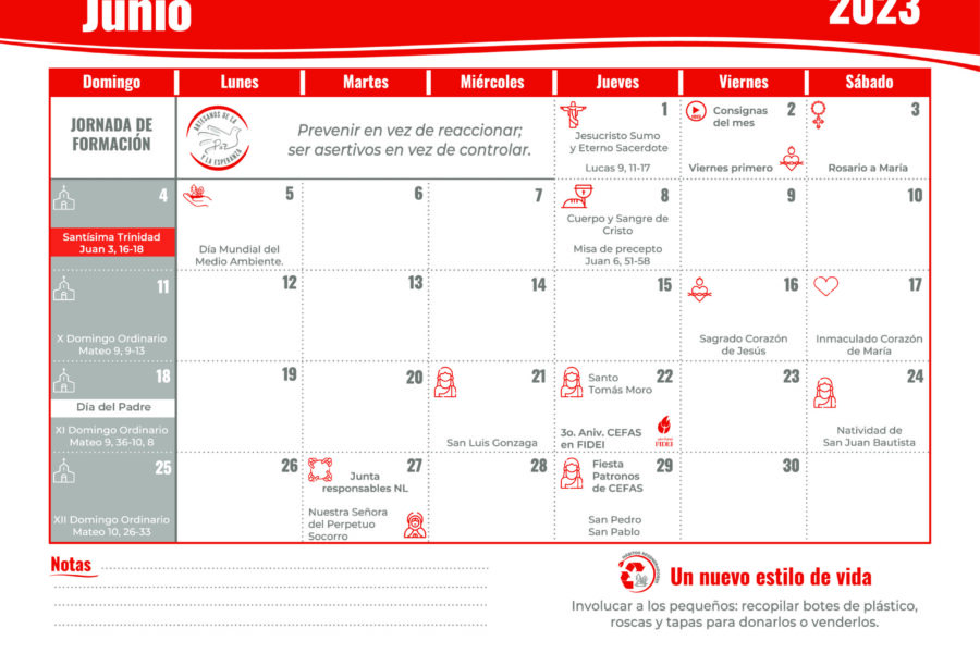 Agenda JUNIO CEFAS