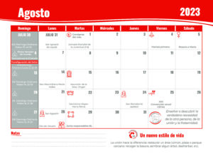 Agenda AGOSTO CEFAS